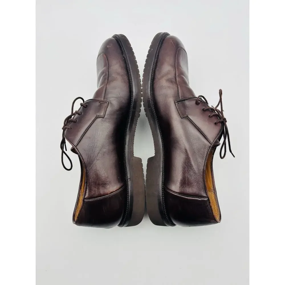 Vintage Mezlan Men’s Brown Leather Lace Up Derby Oxford Dress Shoes Size 10